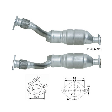 Direc fit CAT in DPF Magnaflow Magnaflow Catalytic Converter for RENAULT | race-shop.si