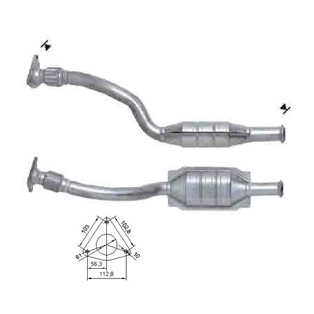 Direc fit CAT in DPF Magnaflow Magnaflow Catalytic Converter for RENAULT | race-shop.si