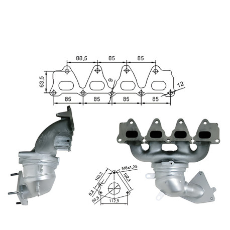 Direc fit CAT in DPF Magnaflow Magnaflow Catalytic Converter for RENAULT | race-shop.si
