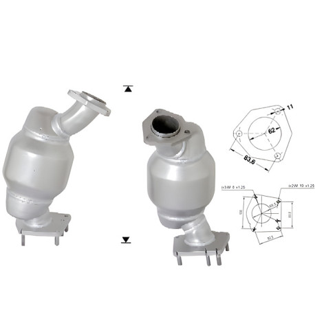 Direc fit CAT in DPF Magnaflow Magnaflow Catalytic Converter for SAAB | race-shop.si