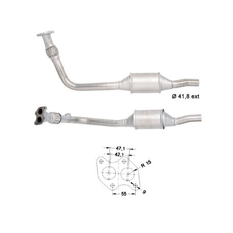 Direc fit CAT in DPF Magnaflow Magnaflow Catalytic Converter for SEAT VOLKSWAGEN | race-shop.si