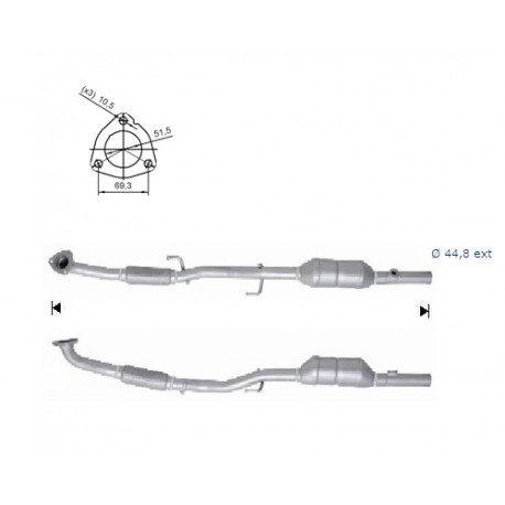 Direc fit CAT in DPF Magnaflow Magnaflow Catalytic Converter for SEAT SKODA VOLKSWAGEN | race-shop.si