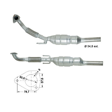 Direc fit CAT in DPF Magnaflow Magnaflow Catalytic Converter for SEAT SKODA VOLKSWAGEN | race-shop.si
