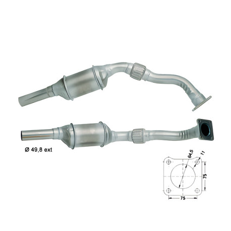 Direc fit CAT in DPF Magnaflow Magnaflow Catalytic Converter for SEAT | race-shop.si