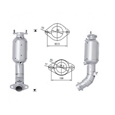 Direc fit CAT in DPF Magnaflow Magnaflow Catalytic Converter for SUZUKI | race-shop.si