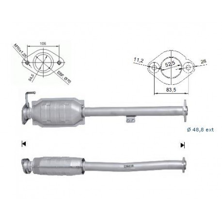 Direc fit CAT in DPF Magnaflow Magnaflow Catalytic Converter for SUZUKI | race-shop.si