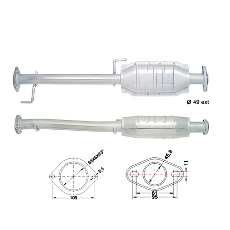 Direc fit CAT in DPF Magnaflow Magnaflow Catalytic Converter for SUZUKI | race-shop.si