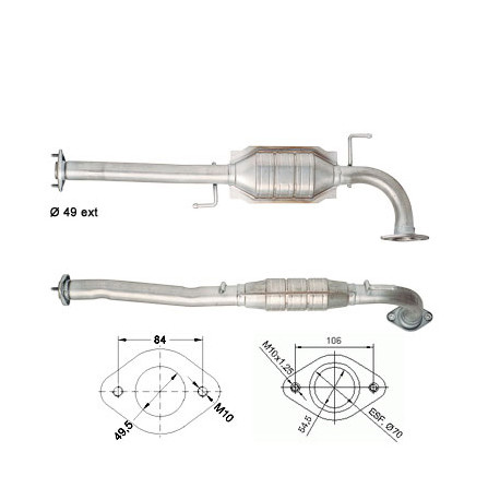 Direc fit CAT in DPF Magnaflow Magnaflow Catalytic Converter for SUZUKI | race-shop.si