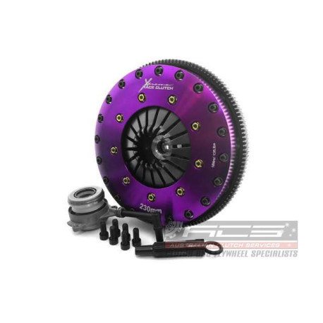 Sklopke in vztrajniki Xtreme KVW23696-2A Xtreme Performance 230mm Sprung hub Organic Twin Plate Clutch Kit Incl Flywheel & CSC 1000Nm (6 bolts) | race-shop.si