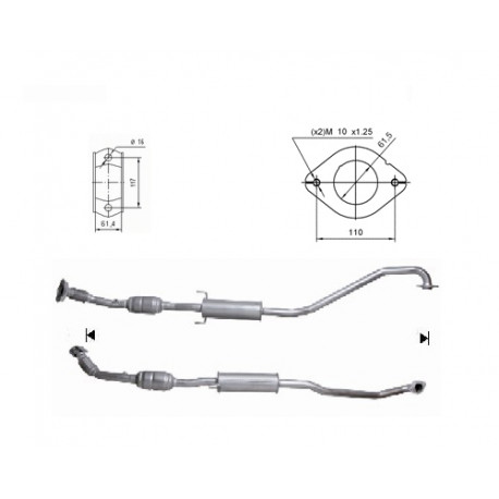 Direc fit CAT in DPF Magnaflow Magnaflow Catalytic Converter for TOYOTA | race-shop.si