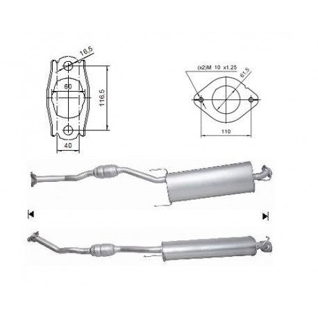 Direc fit CAT in DPF Magnaflow Magnaflow Catalytic Converter for TOYOTA | race-shop.si