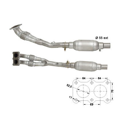 Direc fit CAT in DPF Magnaflow Magnaflow Catalytic Converter for VOLKSWAGEN | race-shop.si