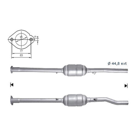 Direc fit CAT in DPF Magnaflow Magnaflow Catalytic Converter for VOLKSWAGEN | race-shop.si