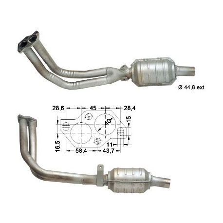 Direc fit CAT in DPF Magnaflow Magnaflow Catalytic Converter for VOLKSWAGEN | race-shop.si