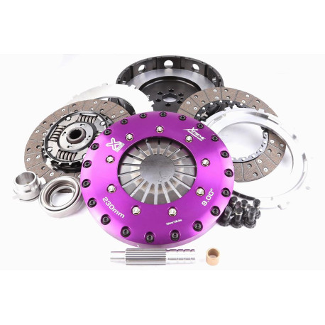 Sklopke in vztrajniki Xtreme KNI23530-2A Xtreme Performance 230mm Sprung hub Organic Twin Plate Clutch Kit Incl Flywheel 1000Nm | race-shop.si