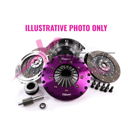 Sklopke in vztrajniki Xtreme KBM23545-2G Xtreme Performance 230mm Organic Twin Plate Clutch Kit Incl Flywheel 1200Nm | race-shop.si