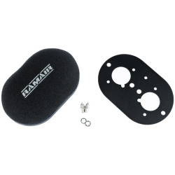 RAMAIR domed carb air filter with baseplate to fit Weber 40 IDF