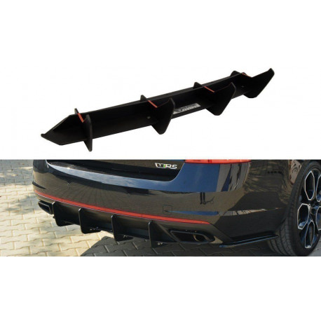 Outlet Zadnji podaljšek odbijača - Difuzor - Skoda Octavia RS Mk3 / Mk3 FL Hatchback / Estate ODPRTO | race-shop.si