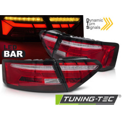 LED BAR TAIL LIGHTS RED WHITE SEQ fits AUDI A5 11-16 OEM BULB