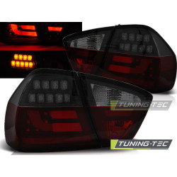 LED BAR TAIL LIGHTS RED SMOKE BLACK fits BMW E90 03.05-08.08