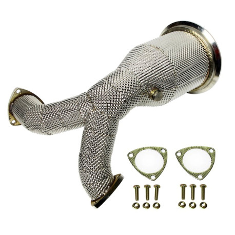 Down pipe, dump pipe Downpipe with heat shield for Porsche Cayenne III, EA839 engine, 2017+ | race-shop.si