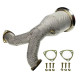 Down pipe, dump pipe Downpipe with heat shield for Porsche Panamera II, EA839 engine, 2016+ | race-shop.si