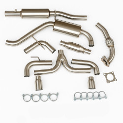 RACES stainless steel catback exhaust for VW Golf Mk6 GTI 2.0 (2009+)