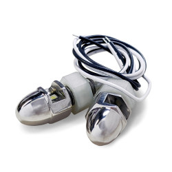 DEI LED osvetlitev registrske tablice za Lite N Boltz ing Kit – Acorn Polished (2-Pack)