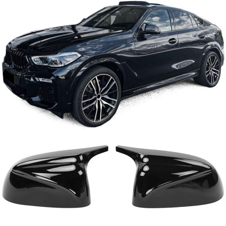 Ogledala Mirror caps black gloss for replacement fits BMW X5 G05 | race-shop.si