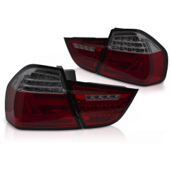 LED BAR TAIL LIGHTS RED SMOKE SEQ fits BMW E90 09-11