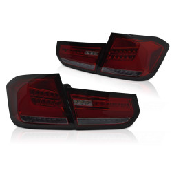 LED BAR TAIL LIGHTS RED SMOKE SEQ fits BMW F30 11-15