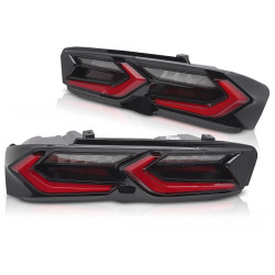 LED TAILIGHTS RED BLACK fits CHEVROLET CAMARO 19-23