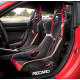 Športni sedeži brez homologacije FIA Racing seat RECARO Podium CF - Alcantra Black / Leather Red | race-shop.si