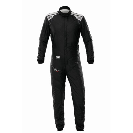 Obleke FIA race suit OMP ONE-S Air, black/silver | race-shop.si