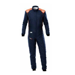 FIA race suit OMP ONE-S Air, navy blue/fluo orange