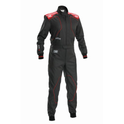 Race suit OMP KS-4 my2026 for kids, black/red
