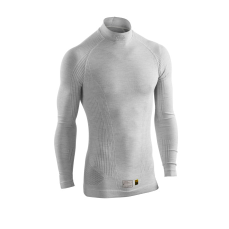 Spodnje perilo OMP TECNICA EVO my2026 underwear top FIA, silver/white | race-shop.si