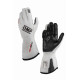 Rokavice FIA dirkalne rokavice OMP ONE EVO FX my2026 (zunanji šivi), bela | race-shop.si