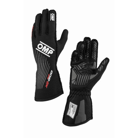 Rokavice Race gloves OMP ONE EVO FX my2026 with FIA (external seams), black | race-shop.si