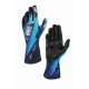 Rokavice Race gloves OMP KS-4 ART my2026 (internal seams), black/cyan | race-shop.si