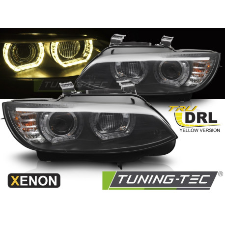 Osvetlenie XENON HEADLIGHTS YELLOW LED BLACK DRL fits BMW E92 / E93 06-10 | race-shop.si