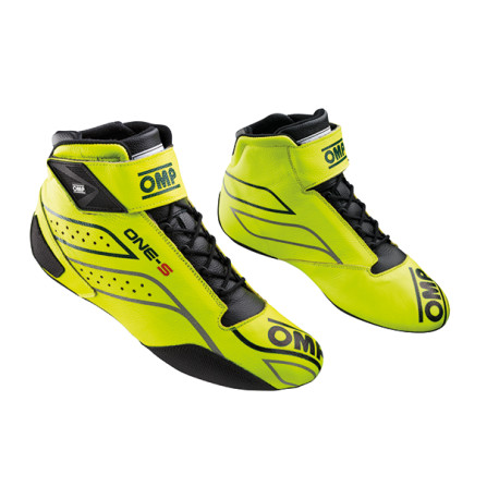 Čevlji FIA race shoes OMP ONE-S my2026, fluo yellow | race-shop.si