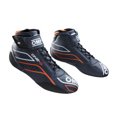 FIA race shoes OMP ONE-S my2026, blue/fluo orange