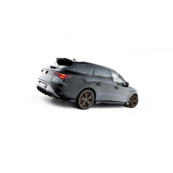 Street Pro Side Skirts Diffusers Cupra Leon ST / Hatchback Aero Mk1 / Mk1 Facelift (Black + Gloss Flaps)