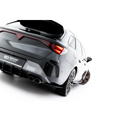 Street Pro Rear Side Splitters Cupra Leon ST Mk1 Facelift (Black-Red)
