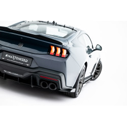 MAXTON DESIGN Street Pro zadnji stranski difuzorji + flapsi za Ford Mustang Dark Horse Mk7, črna