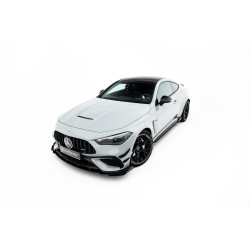 Street Pro Front Splitter + Flaps Mercedes-AMG CLE 53 Aero C236 (Black + Gloss Flaps)