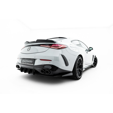 Body kit a vizuálne doplnky Street Pro Rear Diffuser Mercedes-AMG CLE 53 Aero C236 (Red + Gloss Flaps) | race-shop.si