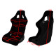 Športni sedeži brez homologacije FIA Racing seat RACES Glitter Black - siz. L | race-shop.si
