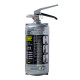 Gasilni aparati OMP CB0-0324 hand held extinguisher ecolife plus aluminium 2,4kg with FIA, silver | race-shop.si